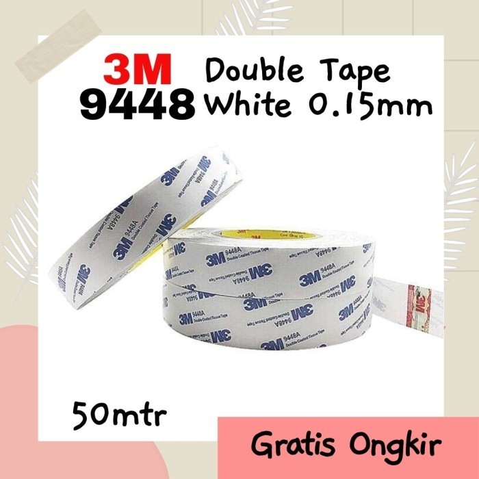 

HOT PROMO Perekat Double Tape 3m Tipis Kuat Anti Air 9448 White
