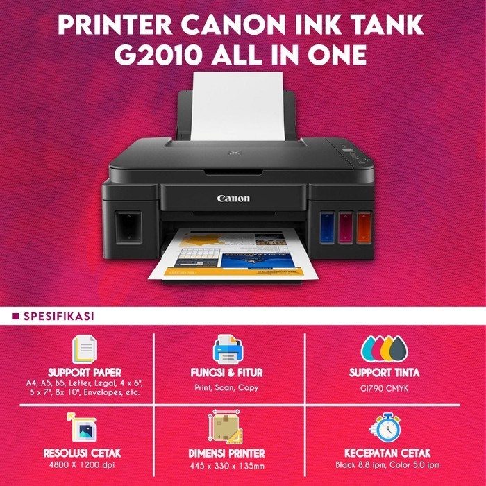Printer Canon G2010 G2020 Print Scan Copy Ink Tank Infus Modif Pabrik