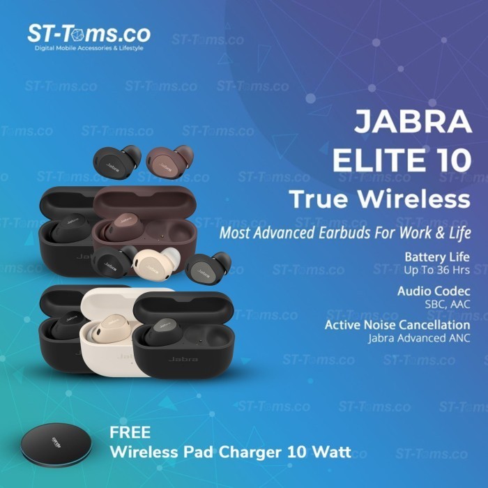 Jabra Elite 10 True Wireless Tws Anc Bluetooth Dolby Surround