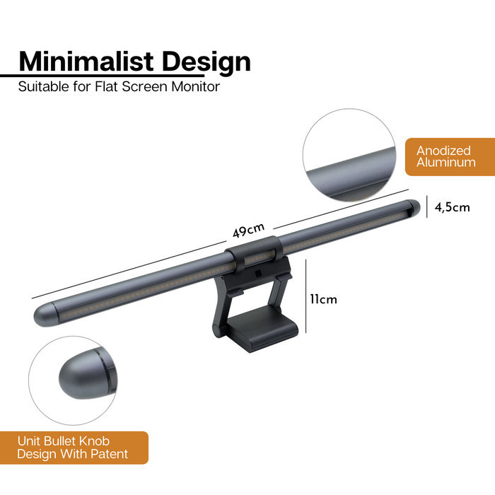 Iro Zero Light Screen Bar - Monitor Light Bar - Lampu Monitor