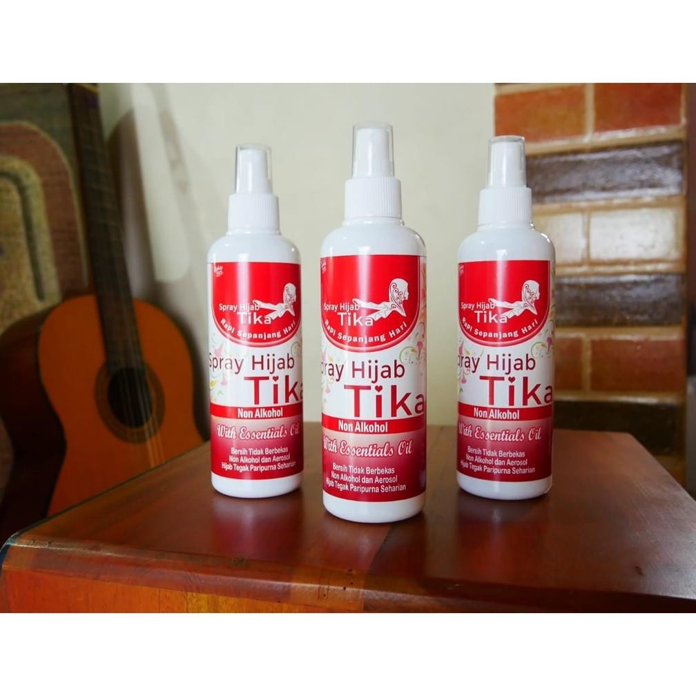 SPRAY HIJAB TIKA SPRAY UNTUK JILBAB ORIGINAL MEMBUAT JILBAB TEGAK DAN RAPI TEGAK  SEPANJANG HARI BS8