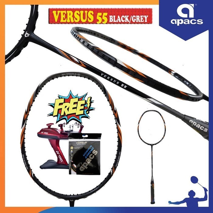APACS VERSUS 55 RAKET BADMINTON ORIGINAL
