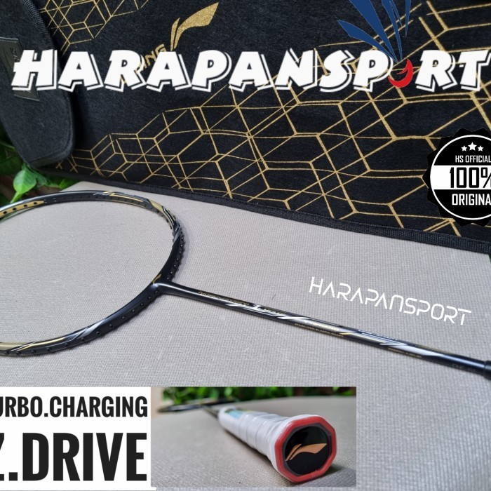 RAKET BADMINTON LINING TURBOCHARGING Z DRIVE ORIGINAL 100%