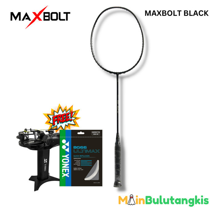 Raket Badminton Maxbolt Black Original