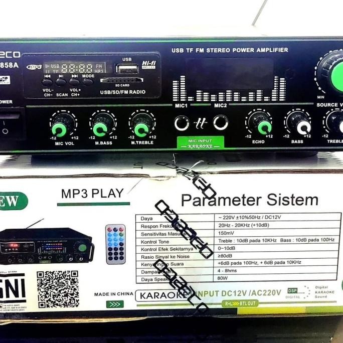 Power Amplifier Fleco Bluetooth Bt-858A / Power Amplifier Mini