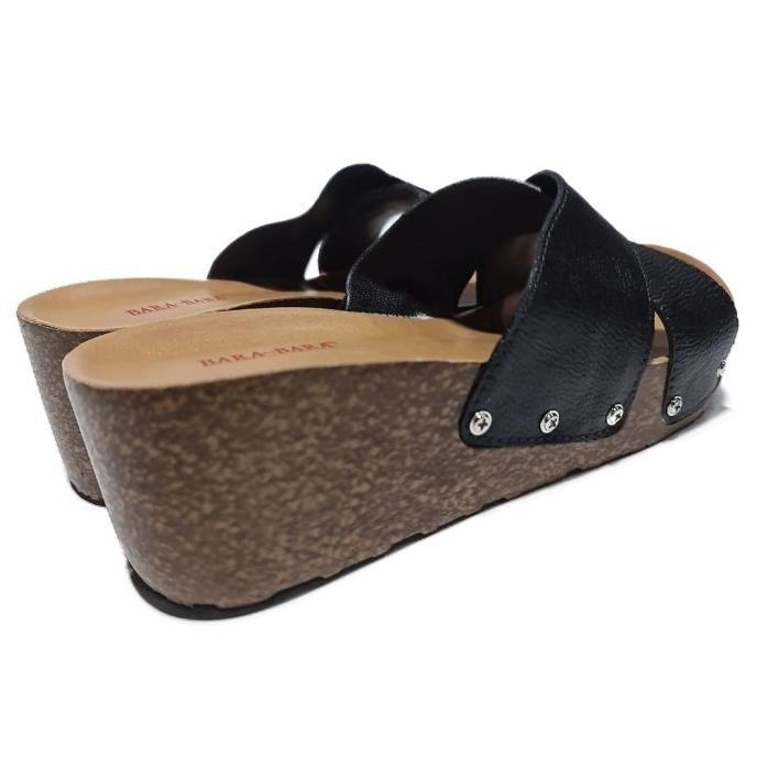 1923Sl Bara Bara Original Sandal Selop Wanita Wedges Sendal Import