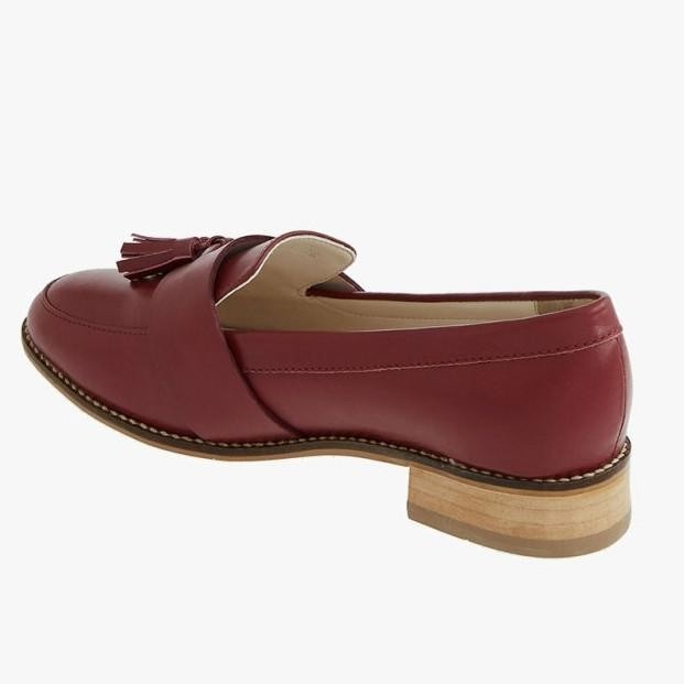 Sepatu Loafers Wanita Elle Ele40105 Loafers Maroon Original