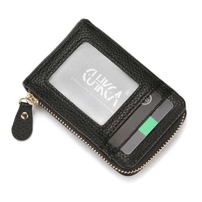 Dompet Kulit Wallet Wanita Pria Tas Kecil Tempat Slot Kartu Kredit Atm