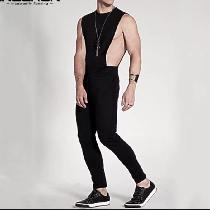 jumpsuit baju pria / fashion overall bodysuit y