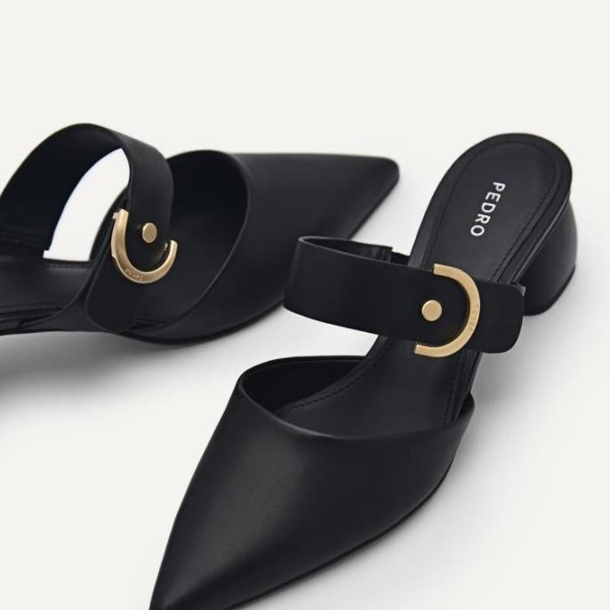 Sepatu Sandal Heels Leather 4.5Cm Wanita Pedro Original 760037