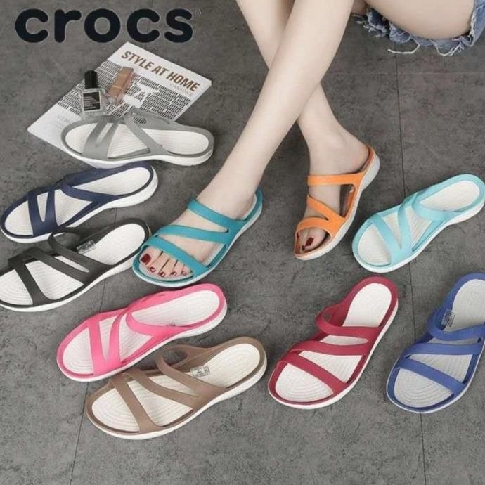 Crocs / Sandal Wanita / Sandal Crocs Swiftwater / Sendal Crocs Wanita