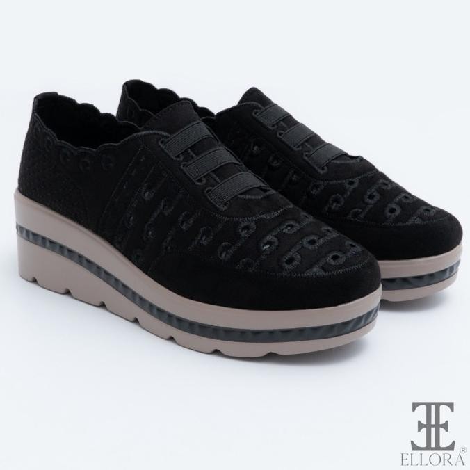 Ellora Eb-6726 Sepatu Wedges Wanita Bahan Dove Import