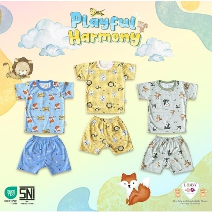 Libby Baby 3 Setelan Pendek S M L 2L Xl Xxl Piyama Anak Libby Baby
