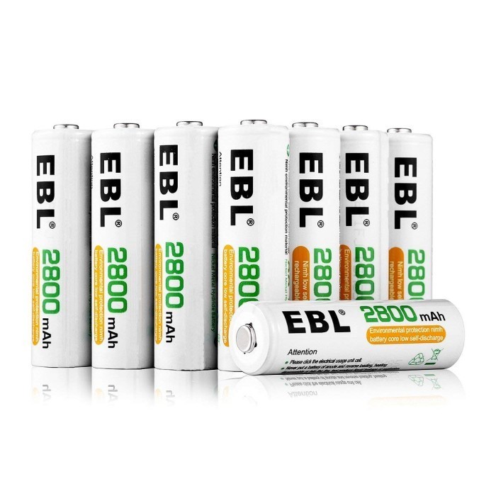 NEW EBL Battery AA 2800 mAH Rechargeable - Paket 8 Baterai