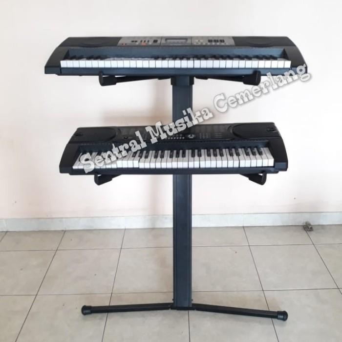 Stand Keyboard 2 Susun 2 Tingkat Import