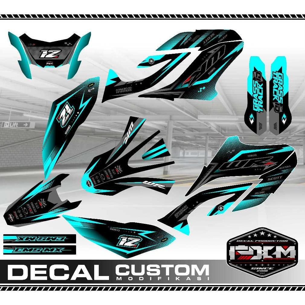 Barang Murah.Co Decal Dekal Wr 155 Tosca Merah Dan Biru Keren Sticker Fullbody Terlaris