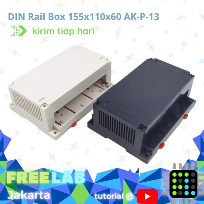 SZOMK AK-P-13 ABS Project Box Enclosure DIN Rail 155 x 110 x 60 IP54