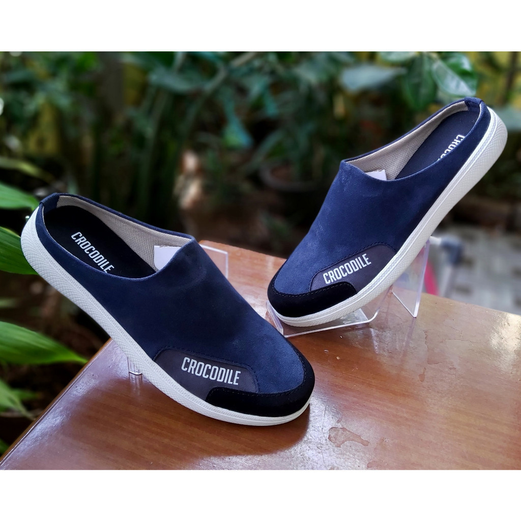 Sepatu Bustong pria Kulit Suede Sepatu Sandal Selop Pria Sepatu Slop Pria Sepatu Bustong Pria Sandal