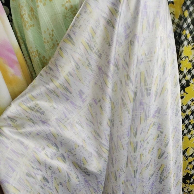 kain silk premium lq - bahan kain meteran mukena - kain saten silk