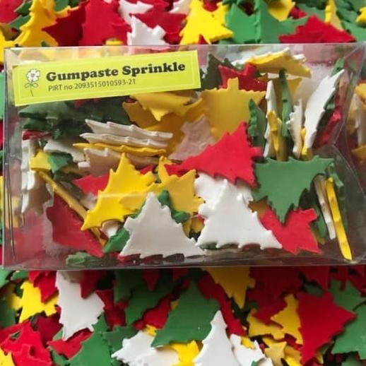 

New Gumpaste Sprinkle Hiasan Kue Natal Wadah Mika Terlaris