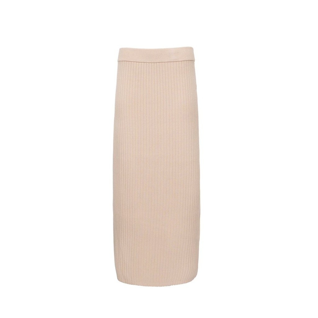 Benang Jarum - Khanum Knit Skirt - Cream