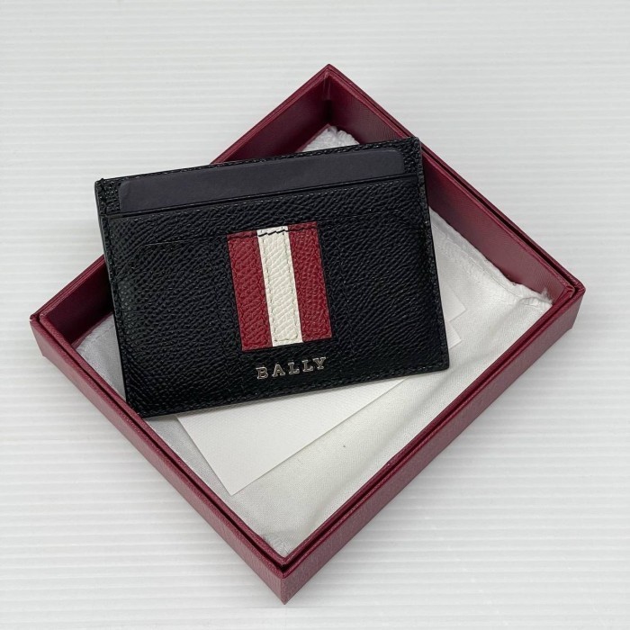 

BARANG TERLARIS B A L L Y THAR CARD HOLDER BLACK WITH BOX