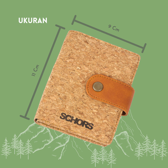 

BARANG TERLARIS Dompet Kartu ATM Kulit Kayu Card Holder Leather - Schors Tsuga Narrow