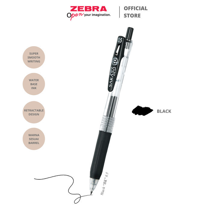 

Zebra Pulpen Gel Sarasa 05 1 lusin = 12 pcs