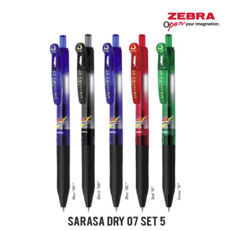 

Zebra Sarasa Dry 07 Set 5