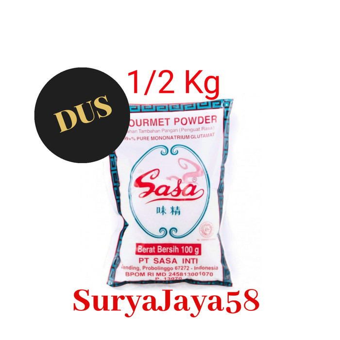 

Penyedap Rasa / Vetsin/Micin / MSG Sasa 1/2 kg Sasa 1kg Dus/ karton