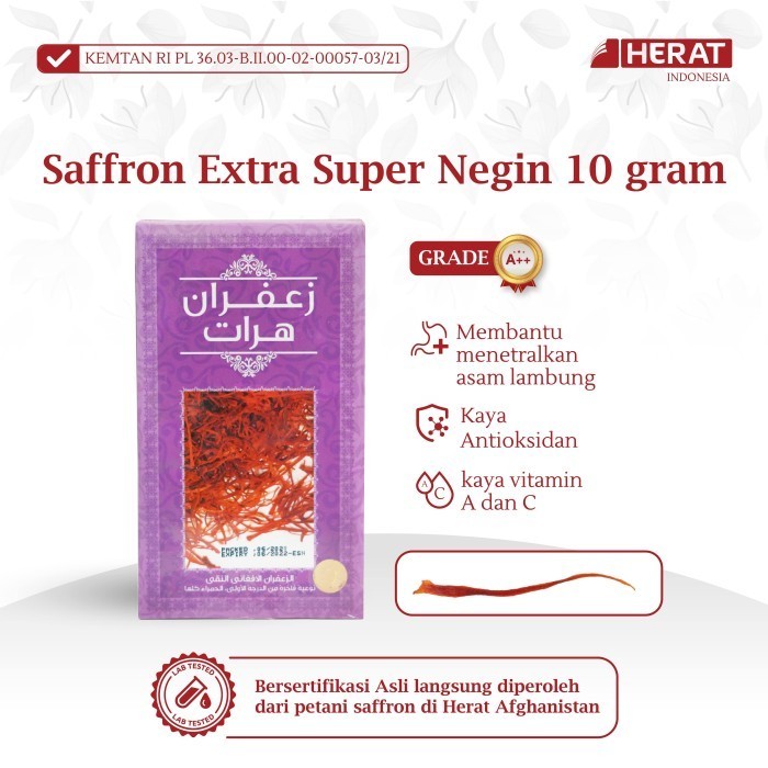 

Saffron Safron Herat Afghanistan Extra Super Negin 10 gr Premium