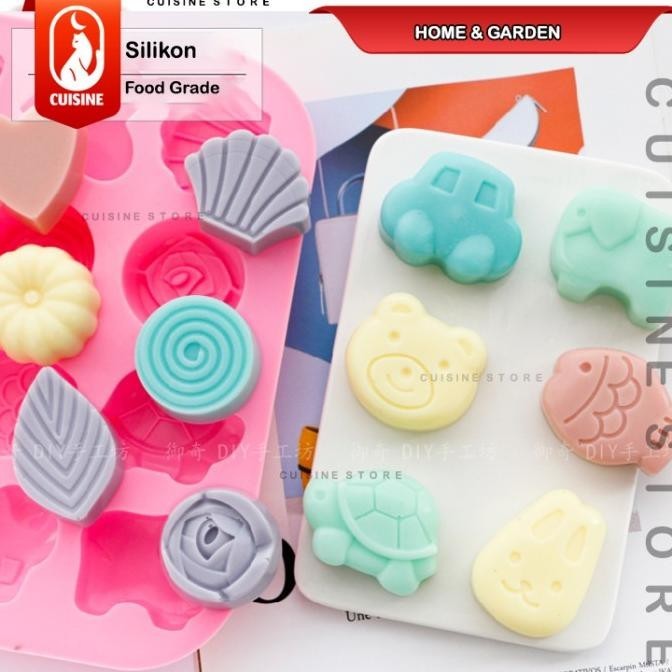 Cetakan Puding Coklat Nugget Karakter Home & Garden Bunga Mobil Bear Stok Terbatas