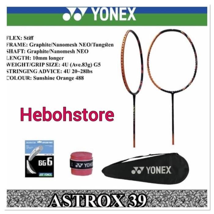 RAKET BADMINTON YONEX TERBARU ASTROX 39 KOMPLIT ORIGINAL PROMO