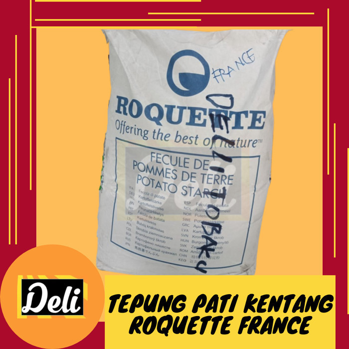 

SALE Potato Starch Roquette France Tepung Pati Kentang Putih Timbangan 1kg