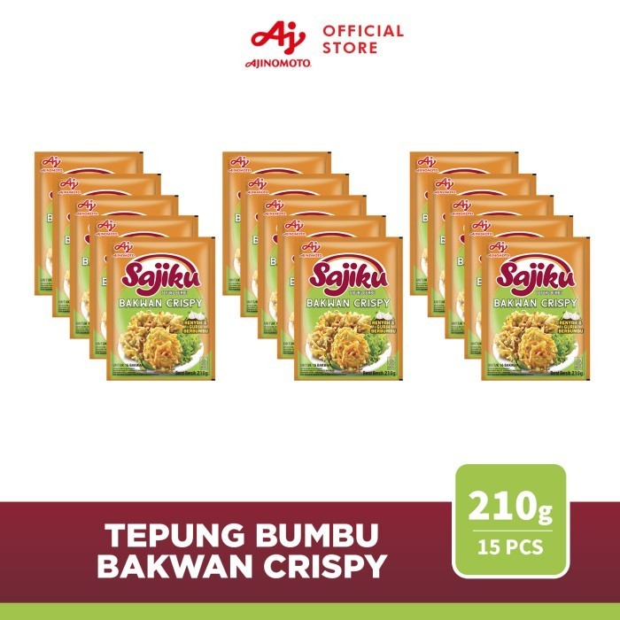 

PROMO SAJIKU Tepung bumbu Bakwan Crispy Sachet 210g (15 PCS)