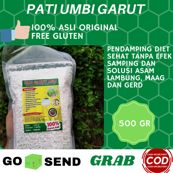 

HOT SALE Tepung Pati Umbi Garut Lerut Irut Obat Herbal Asam Lambung Maag Gerd