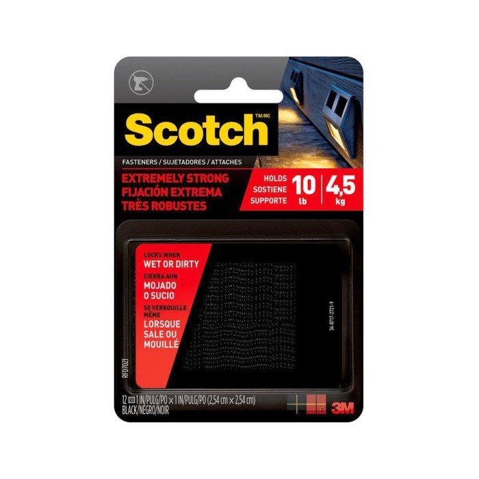 

HOT SALE 3M Scotch Extreme Fasteners 25x25 mm Set - Black