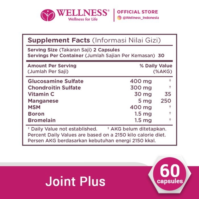 Wellness Joint Plus [60 Capsules]