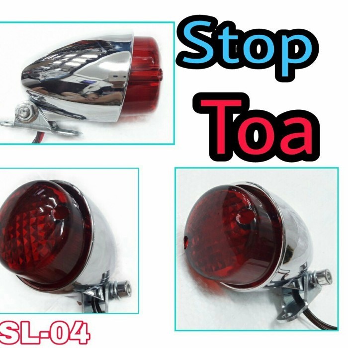 LAMPU STOP MINI JADUL TOA CHROME