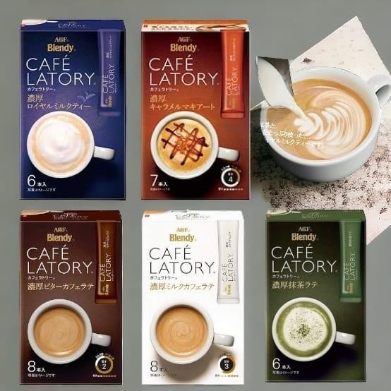 

Blendy Cafe Latory Japan Matcha Milk Tea Caramel Coffee Latte Best Seller