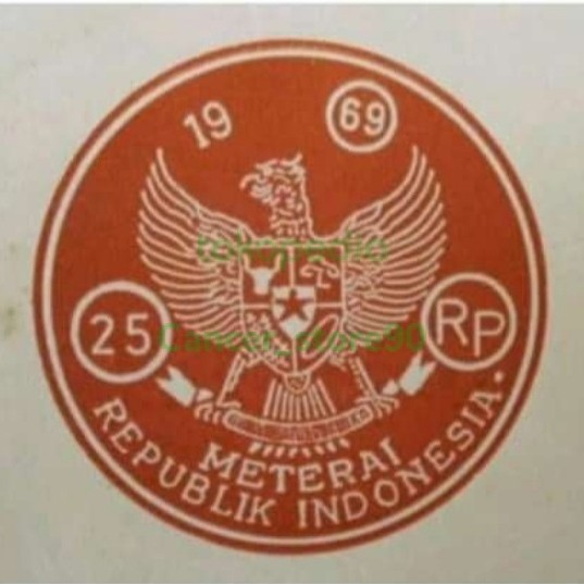 

Terlaris Kertas Segel Asli Tahun 1969 Double SALE