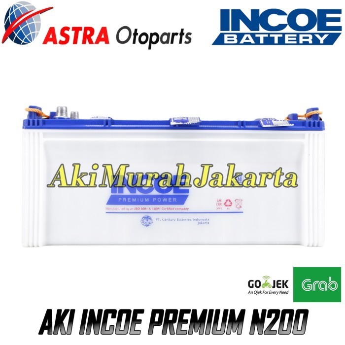 Aki Incoe Premium Astra N200 Aki Basah 12V / 200Ah