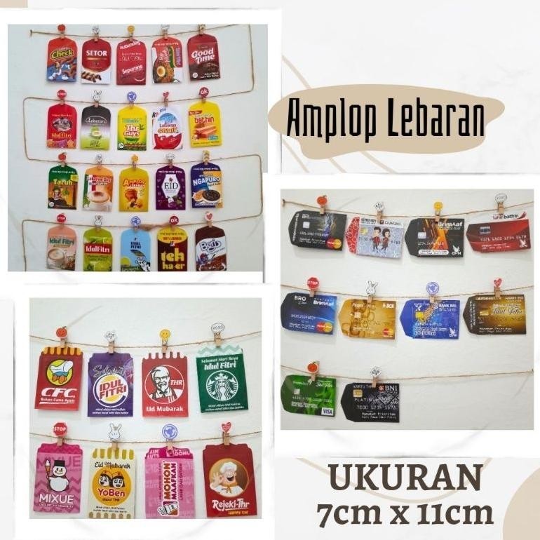 

Promo Hemat Termurah (Bisa Pilih Varian) Ukuran 7X11, Isi 10 Pcs Angpao Lebaran Atm | Amplop Lebaran Snack Bahan Bermutu