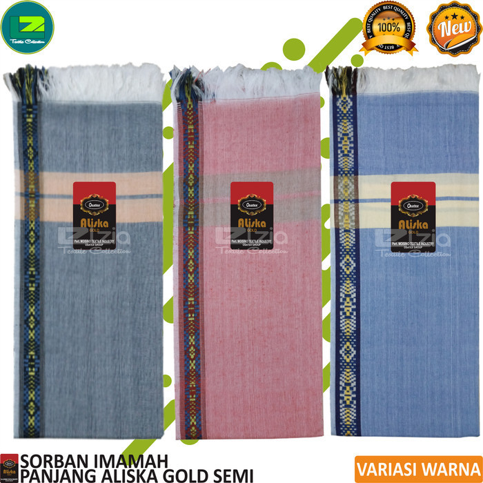 Sorban Panjang Sorban Aliska Jumbo Gold Soft Warna Cod Dan Best Seller