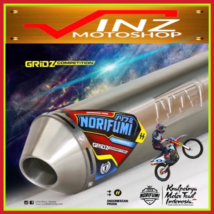Knalpot Norifumi Gridz Kompetisi Klx Crf 150 S Bf Wr 155 Original 100%
