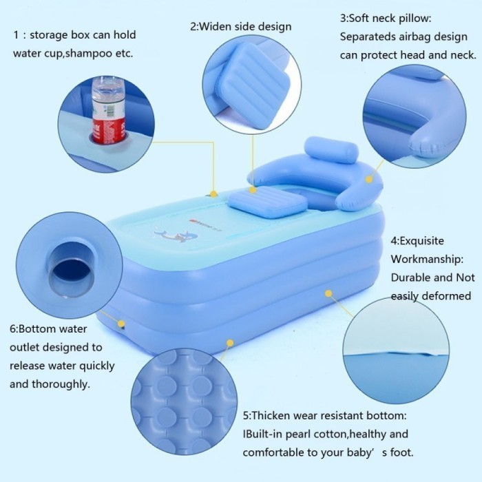 tokogrosir TEMPAT MANDI KOLAM DEWASA BALON POMPA PORTABLE kolam SPA BATHUB sauna