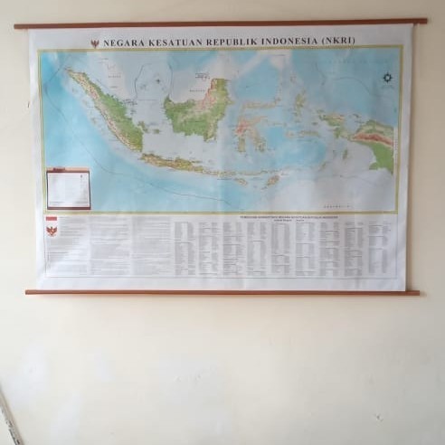 Peta Indonesia Nkri Besar Peta Gantung