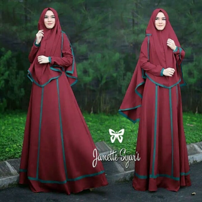 Gamis Lebaran Pakaian Wanita Dewasa baju gamis syari Baju Gamis wanita terbaru murah - Hitam