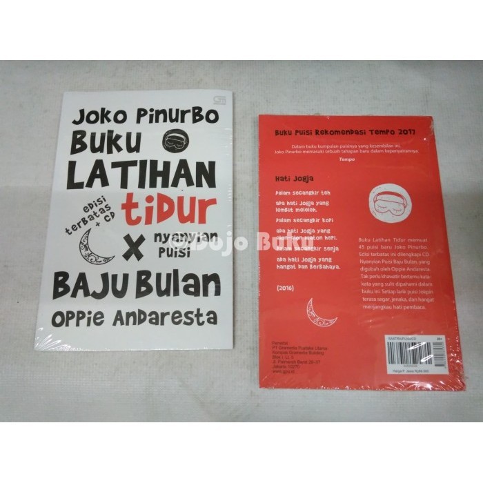 Buku Latihan Tidur X Nyanyian Puisi Baju Bulan Joko Pinurbo, Oppie And