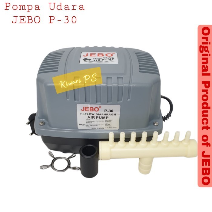 Jebo P30 Air Pump Pompa Udara Aerator Kolam Aquarium Bioflok Ikan P 30